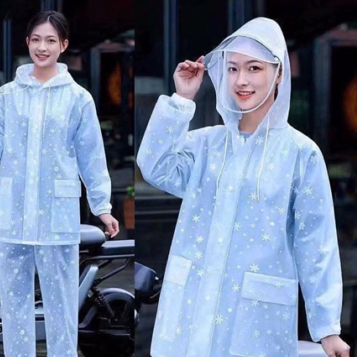 Áo Mưa Bông Tuyết Trong Suốt - Ảnh 8