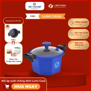 Nồi Áp Suất Chống Dính Lumicasa Csn3-24 Công Nghệ Đức - Cao Cấp, An Toàn Cho Sức Khỏe