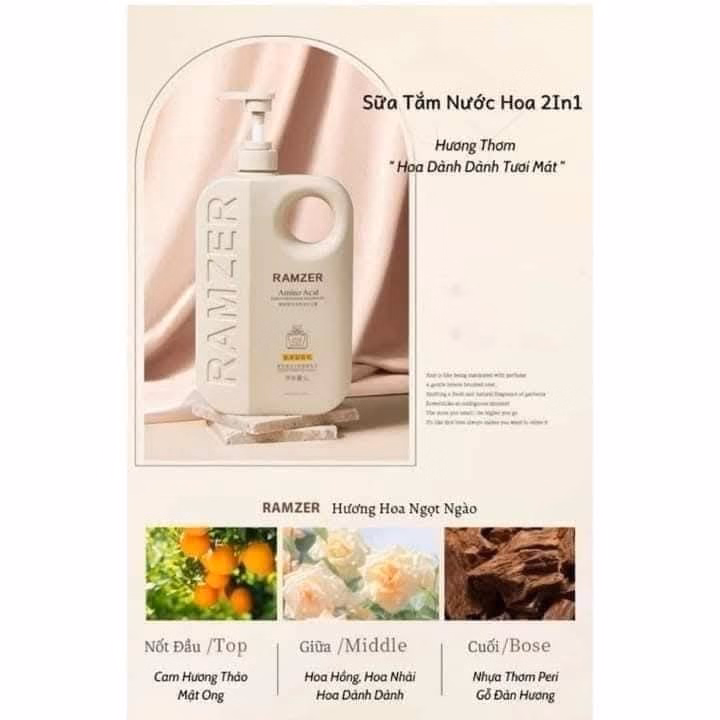 Sữa Tắm Ram...Zer Hương Nước Hoa Thơm Nức Mùi Hoa Hồng - Ảnh 2