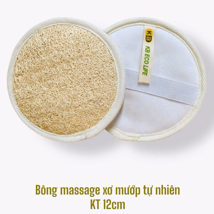 Bông Massage Xơ Mướp - Size 12 Cm – Làm Sạch Tự Nhiên, Chăm Sóc Làn Da Hoàn Hảo - Kb - Ảnh 3