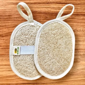 Bông Tắm Xơ Mướp 2 Mặt Xơ - Size 10*14Cm - Không Chất Tẩy Trắng Và Hóa Chất , An Toàn Cho Da - Kb