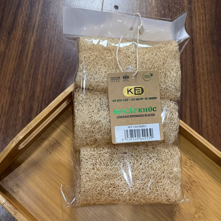 Combo 3 Khúc Xơ Mướp 100% Oganic - 3 Khúc / Túi - Kb - Ảnh 5