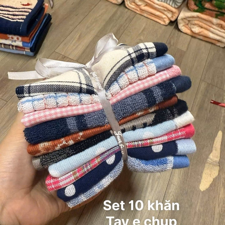 Khăn Lau Mặt Lau Tay, Khăn Lau Sz 25 * 25Cm - Ảnh 5
