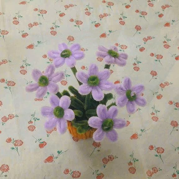 Chậu Hoa Cúc Họa Mi Kẽm Nhung Handmade 04E1025 Yukishop - Ảnh 5