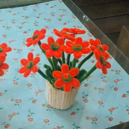 Chậu Hoa Cúc Họa Mi Kẽm Nhung Handmade 04E1025 Yukishop - Ảnh 10