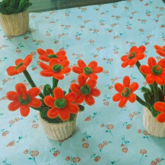 Chậu Hoa Cúc Họa Mi Kẽm Nhung Handmade 04E1025 Yukishop - Ảnh 13