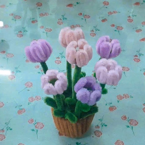 Chậu Hoa Tuylip Bằng Kẽm Nhung Handmade 14X12X6Cm 04F1025 Yukishop - Ảnh 8