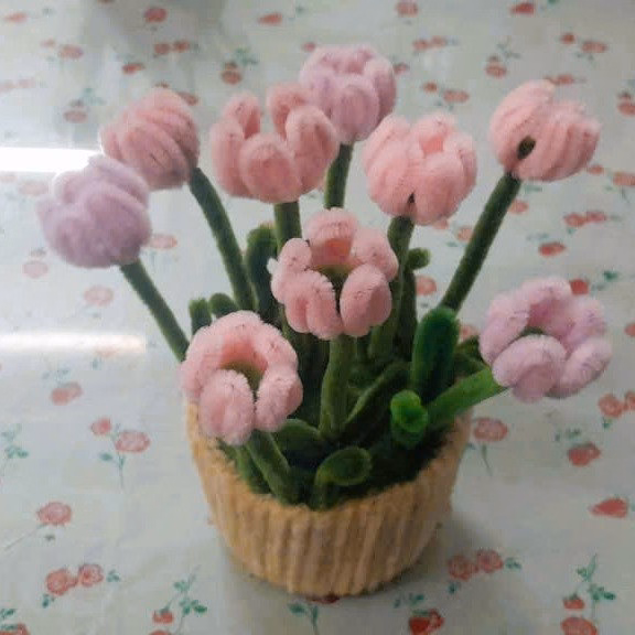 Chậu Hoa Tuylip Kẽm Nhung Handmade 16X16X9Cm 04J1025 Yukishop - Ảnh 5