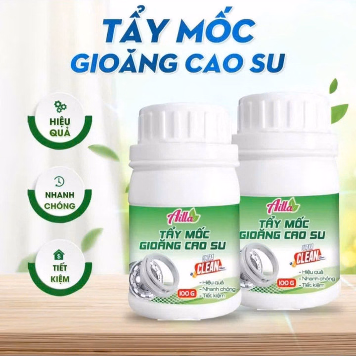 Combo Tẩy Lồng Máy Giặt +Gioăng Cao Su Ailla - Ảnh 3