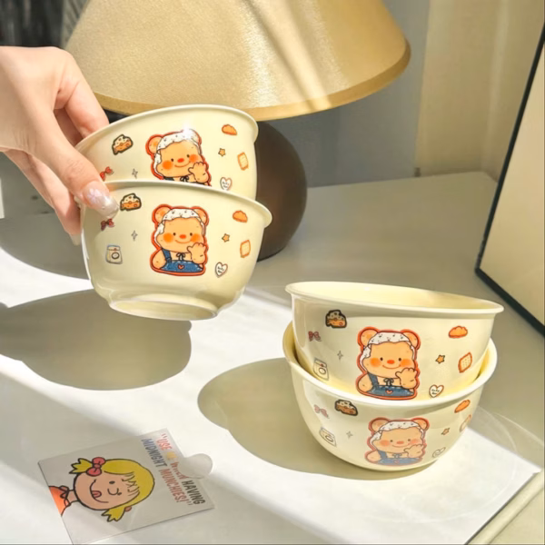 [Hàng Về] Set 2 Chén Sứ Kèm Thìa Muỗng Họa Tiết Nhiều Mẫu -Gdn - Ảnh 7