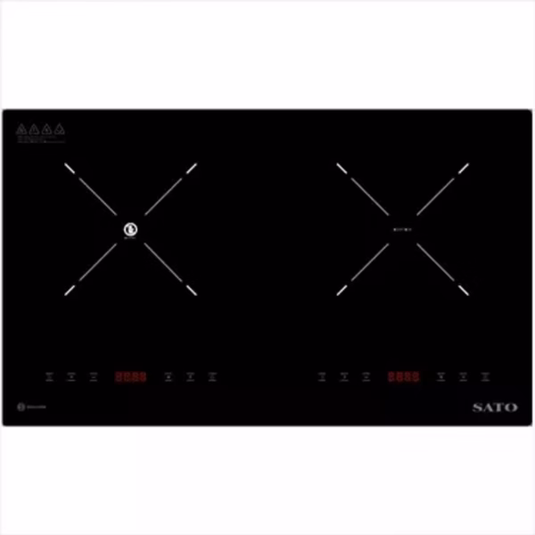 Bếp Đôi Điện Từ Hồng Ngoại Sato Sih-In712 N1.4 - Sato - Ảnh 2