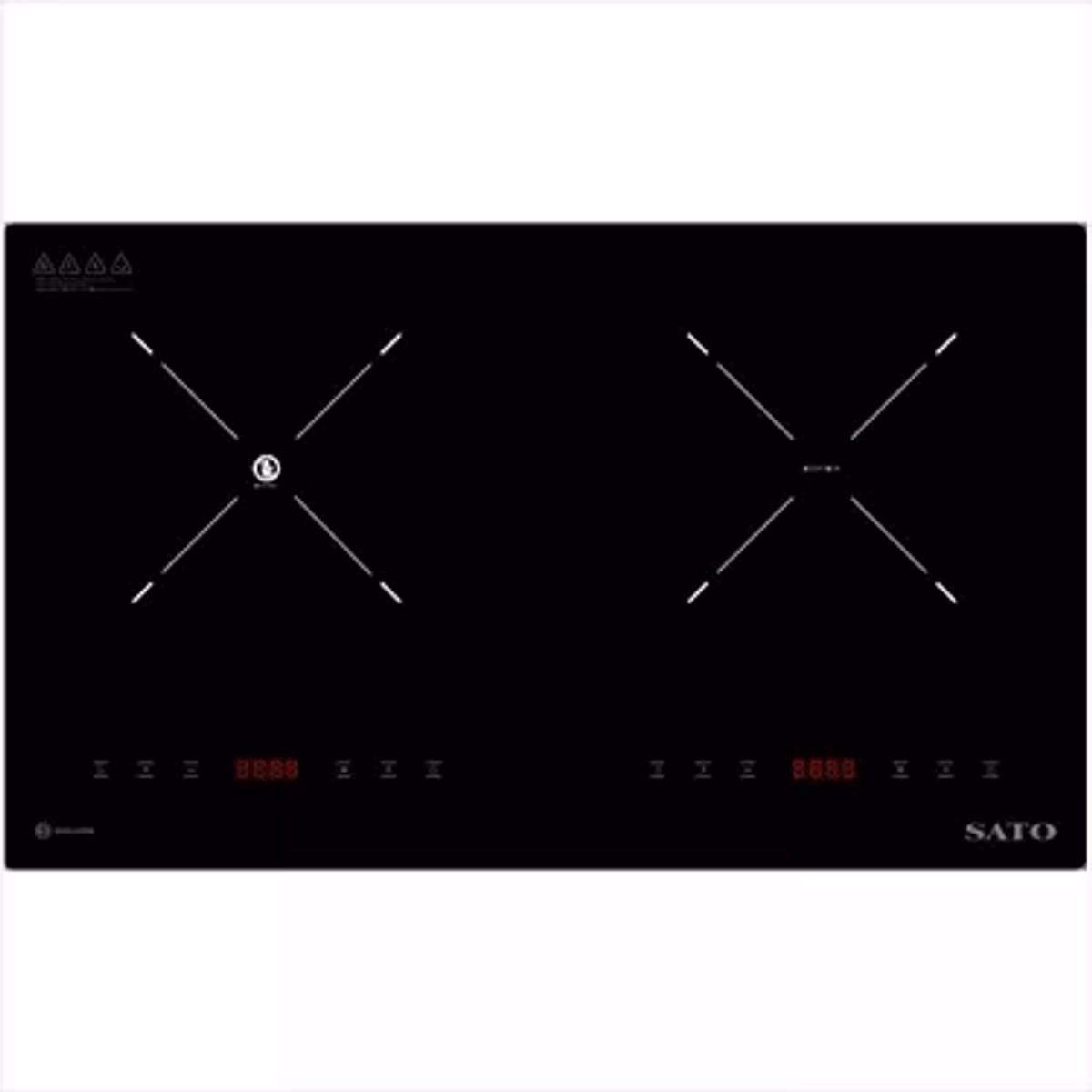 Bếp Đôi Điện Từ Hồng Ngoại Sato Sih-In712 N1.4 - Sato - Ảnh 2