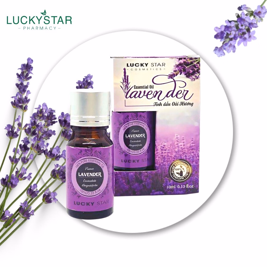 Tinh Dầu Oải Hương Lavender 10Ml (Tặng Túi Treo) - Lucky Star - Ảnh 3