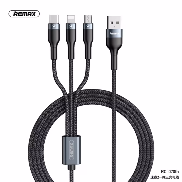 Cáp 3 Trong 1 Rc 131Tth Type C, Ip, Micro (Giao Màu Ngẫu Nhiên) - Remax - Ảnh 4