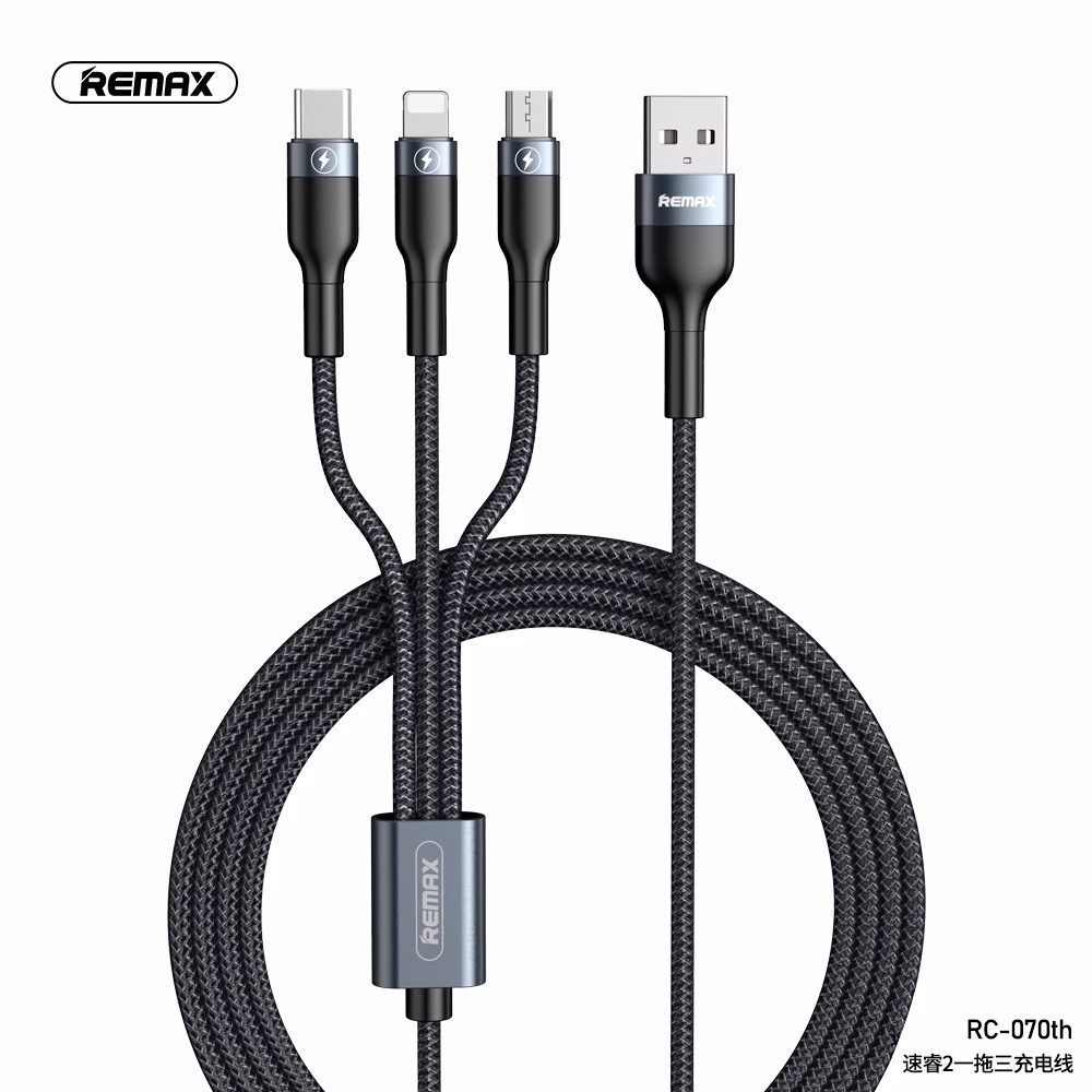 Cáp 3 Trong 1 Rc 131Tth Type C, Ip, Micro (Giao Màu Ngẫu Nhiên) - Remax - Ảnh 4