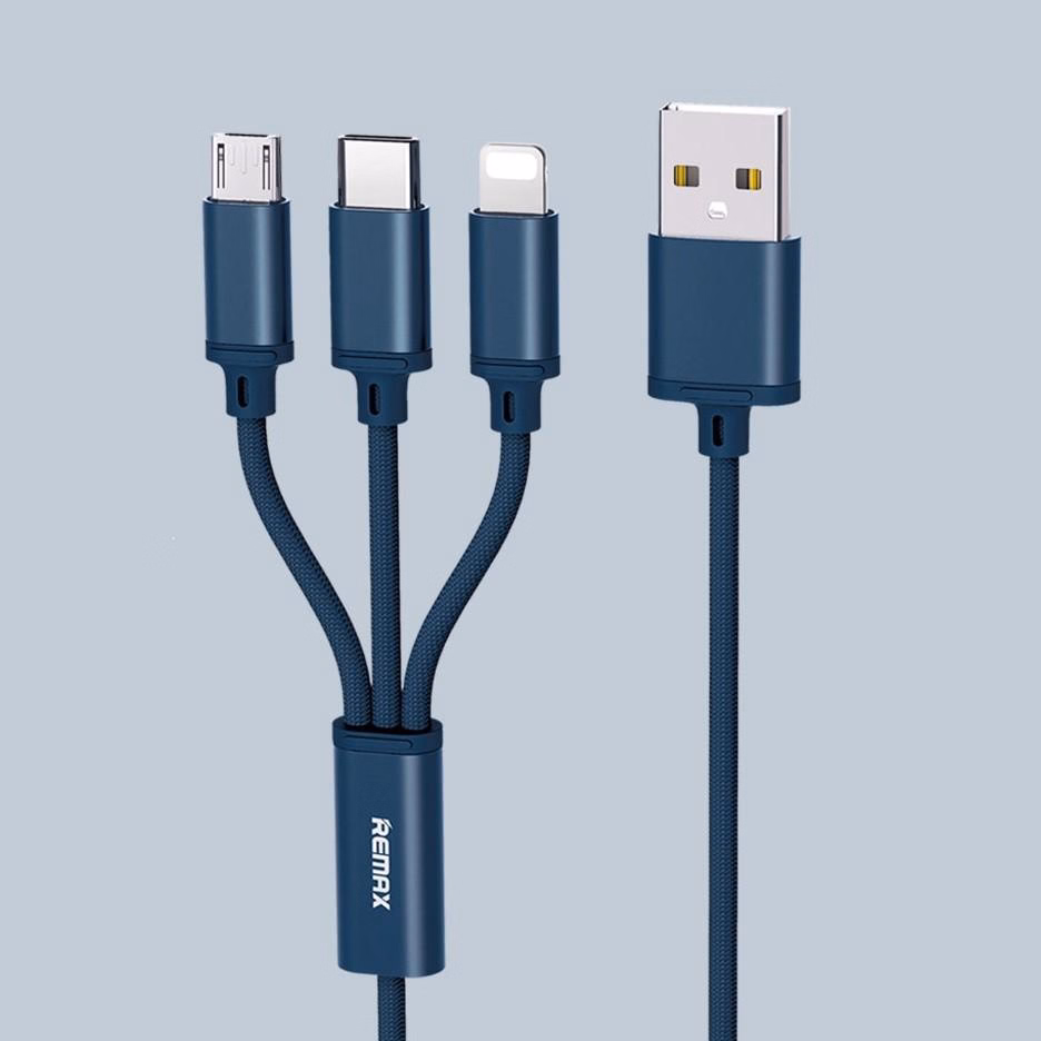 Cáp 3 Trong 1 Rc 131Tth Type C, Ip, Micro (Giao Màu Ngẫu Nhiên) - Remax - Ảnh 2