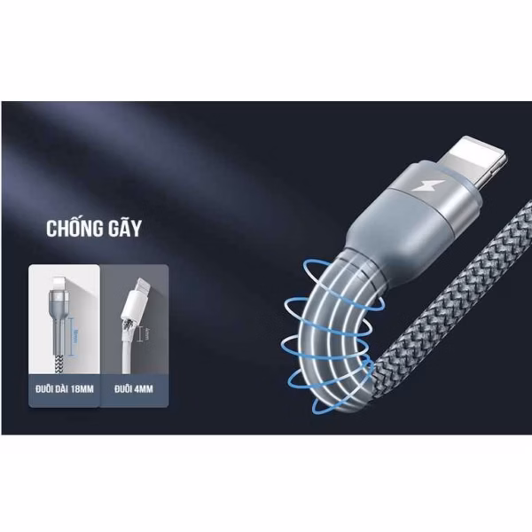 Cáp Sạc Lightning Rc-124I - Remax - Ảnh 4