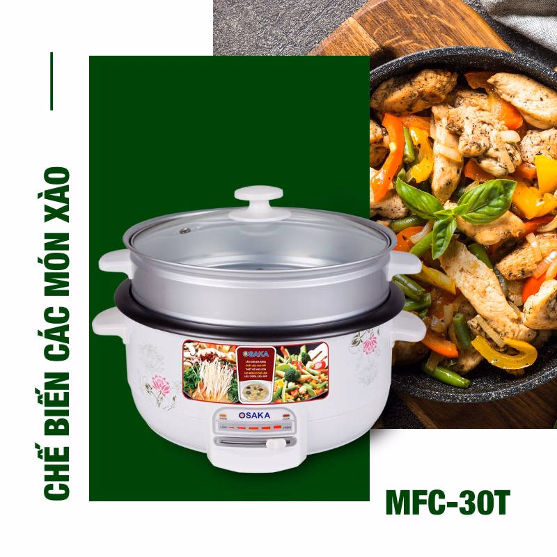 Lẩu Điện Đa Năng Mfc-30T 3.0L - Osaka - Ảnh 4