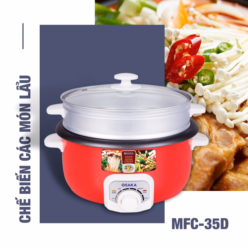 Lẩu Điện Đa Năng Mfc-35D 3.0L - Osaka - Ảnh 3