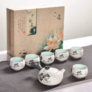 Bộ Ấm Pha Trà Định Châu Hoa Sen - Sương Mai