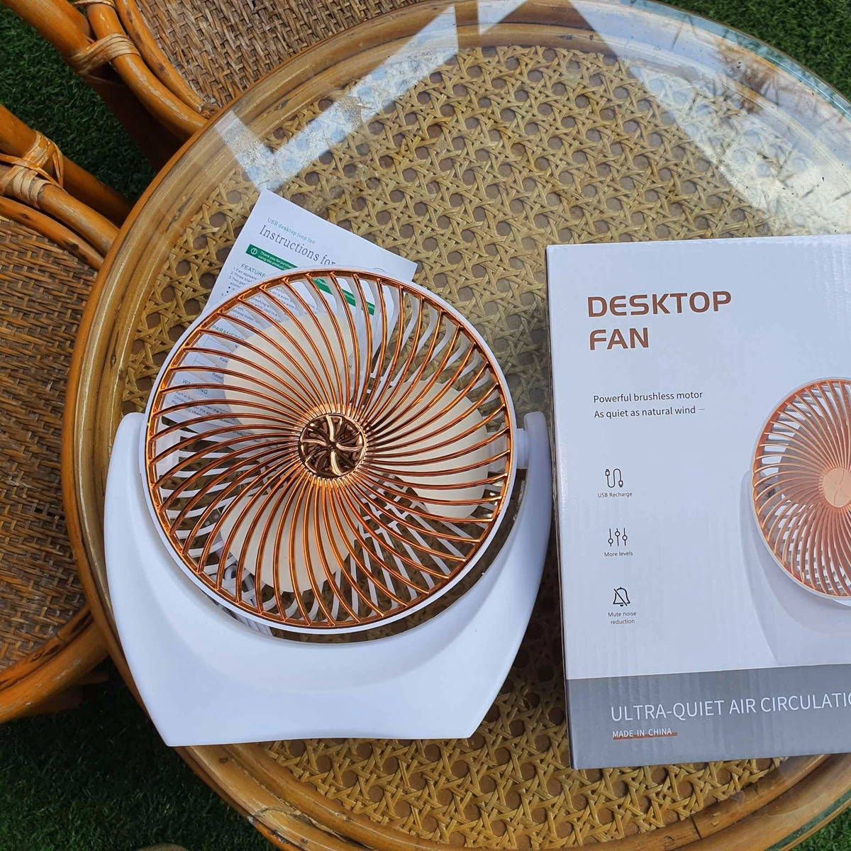 Quạt Bàn Mini Di Động - Sương Mai - Ảnh 5