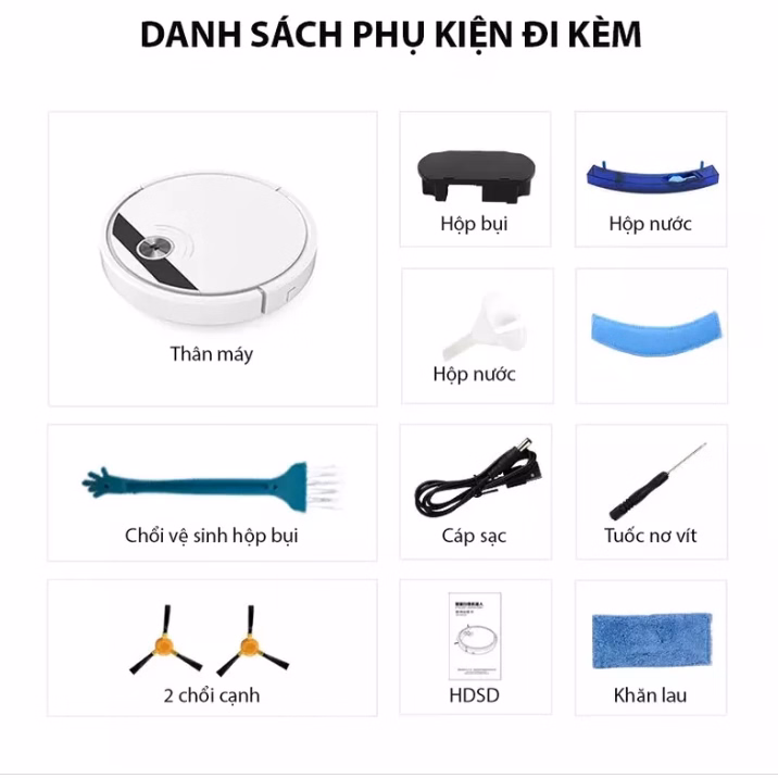 Robot Hút Bụi Lau Nhà - Jishida - Ảnh 6