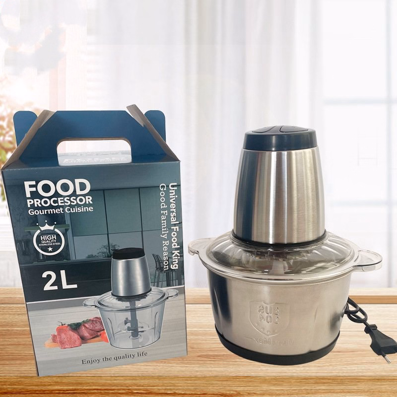 Máy Xay Đa Năng 4 Lưỡi Dao, Công Suất 250W, Bình Inox Dung Tích 2L - Yalixi - Ảnh 2