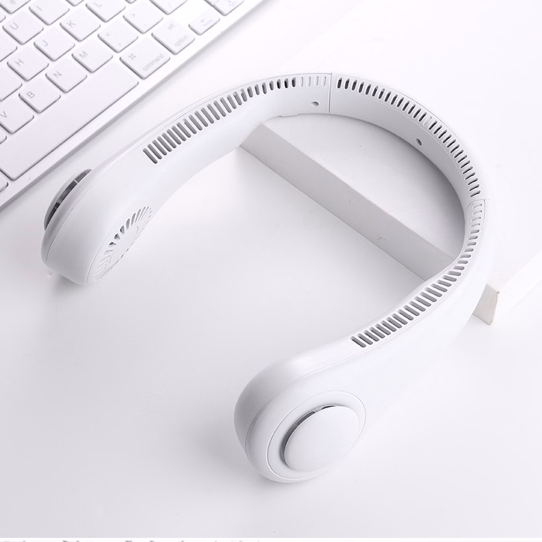 Quạt Đeo Cổ Usb Mini Tích Điện Không Cánh Tiện Lợi, Thời Trang, Dáng Thể Thao - Sương Mai - Ảnh 7