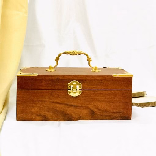 Hộp Đựng Trà Gỗ Hương 150G - Sương Mai - Ảnh 4