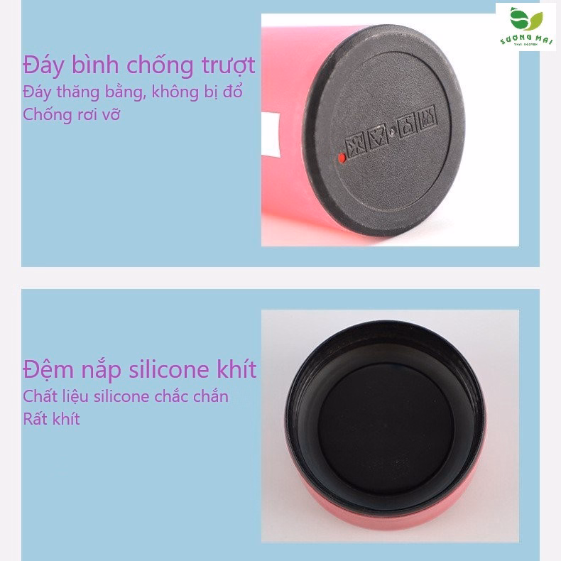 Bình Thủy Tinh 2 Lớp Cách Nhiệt 400Ml - Sương Mai - Ảnh 8