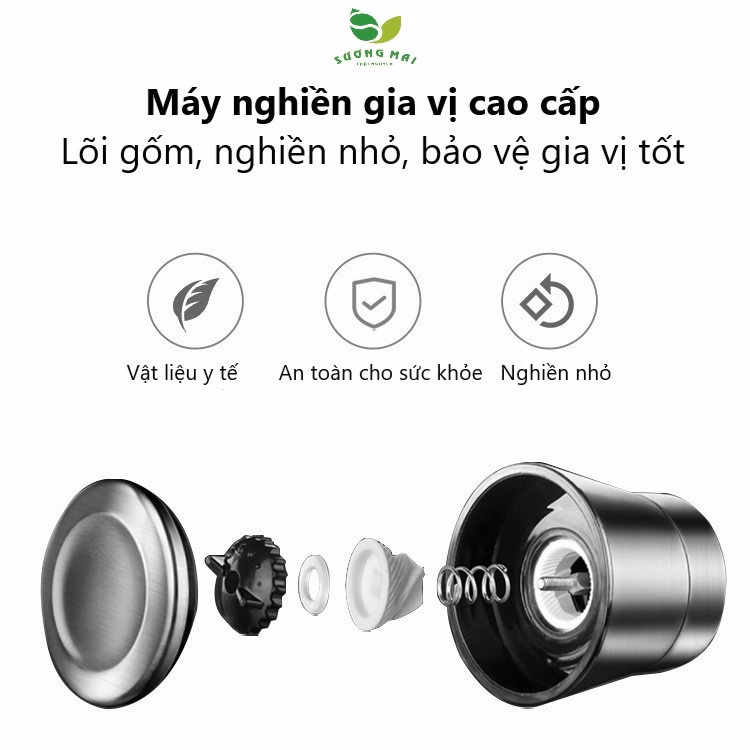 Lọ Nghiền Gia Vị 180Ml - Sương Mai - Ảnh 2