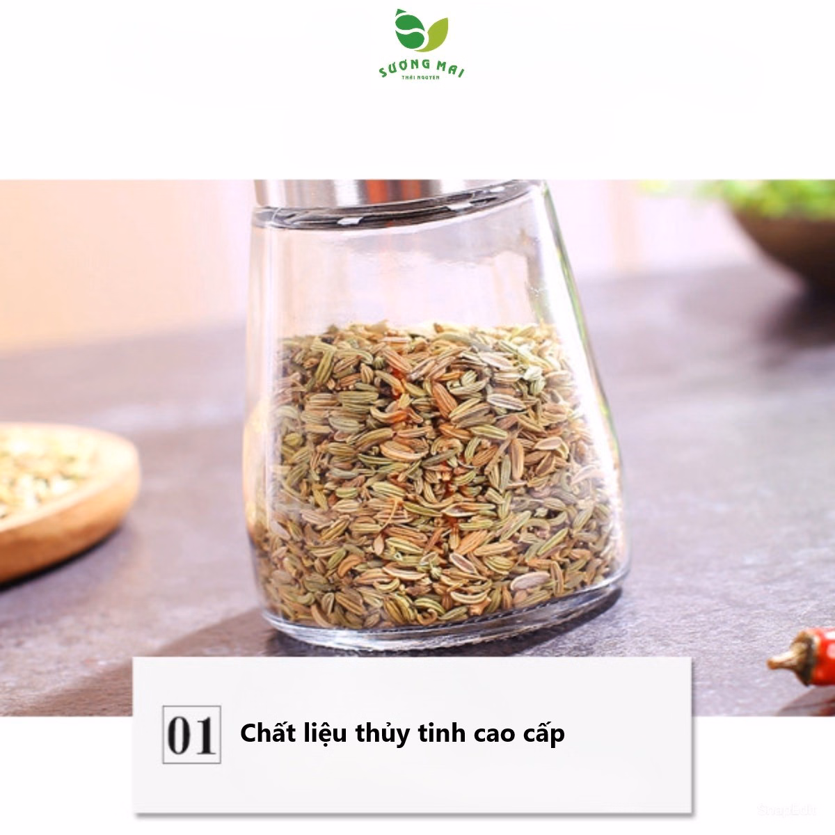 Lọ Nghiền Gia Vị 180Ml - Sương Mai - Ảnh 9