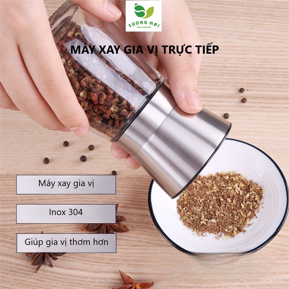 Lọ Nghiền Gia Vị 180Ml - Sương Mai - Ảnh 11