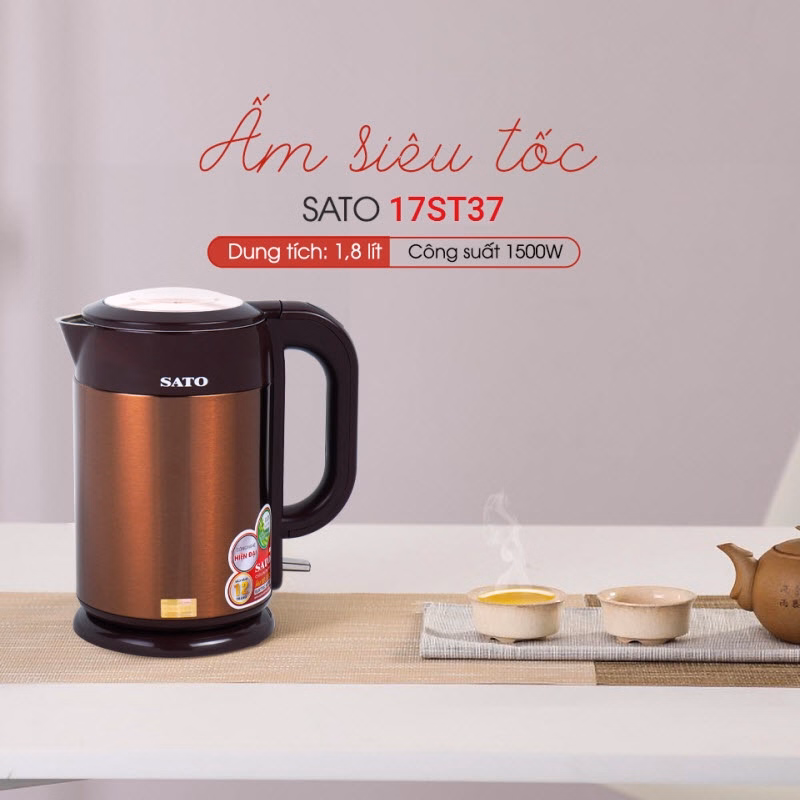 Ấm Siêu Tốc 17St37 1.8L - Sato - Ảnh 3