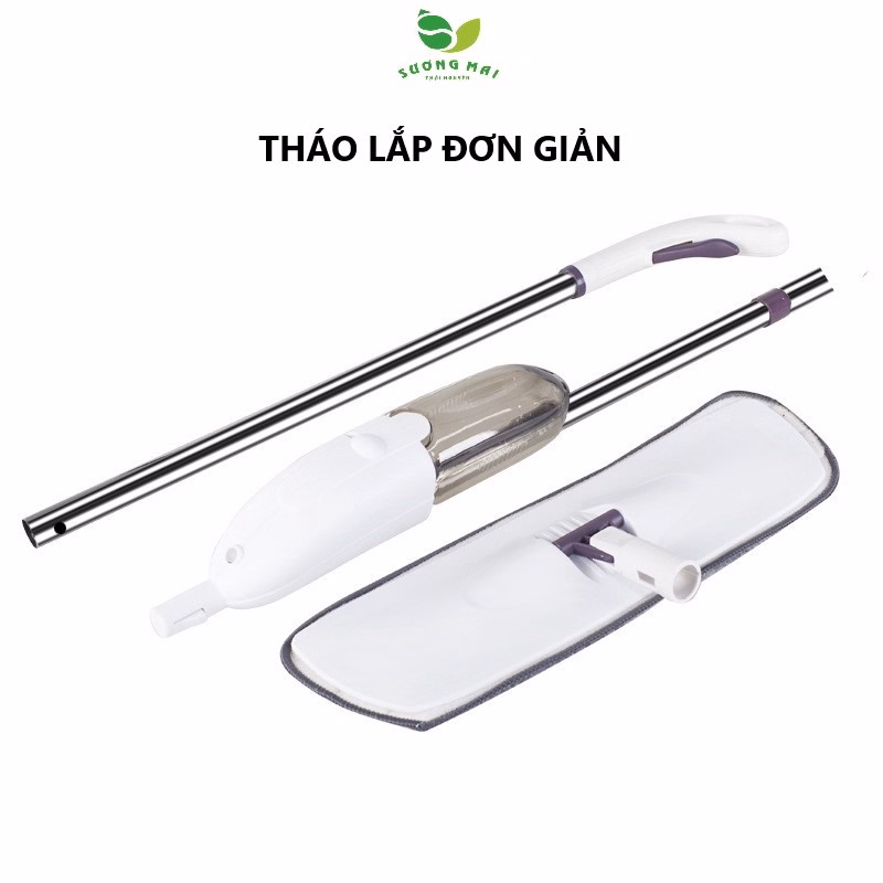 Cây Lau Nhà Phun Nước Xoay 360 Độ - Aurora Water Spraymop - Ảnh 2