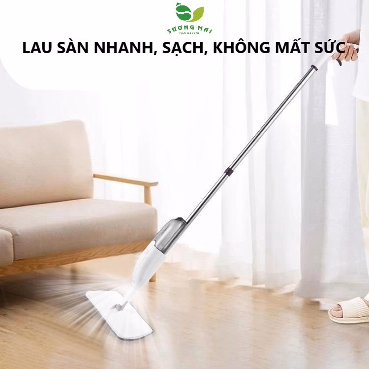 Cây Lau Nhà Phun Nước Xoay 360 Độ - Aurora Water Spraymop - Ảnh 3