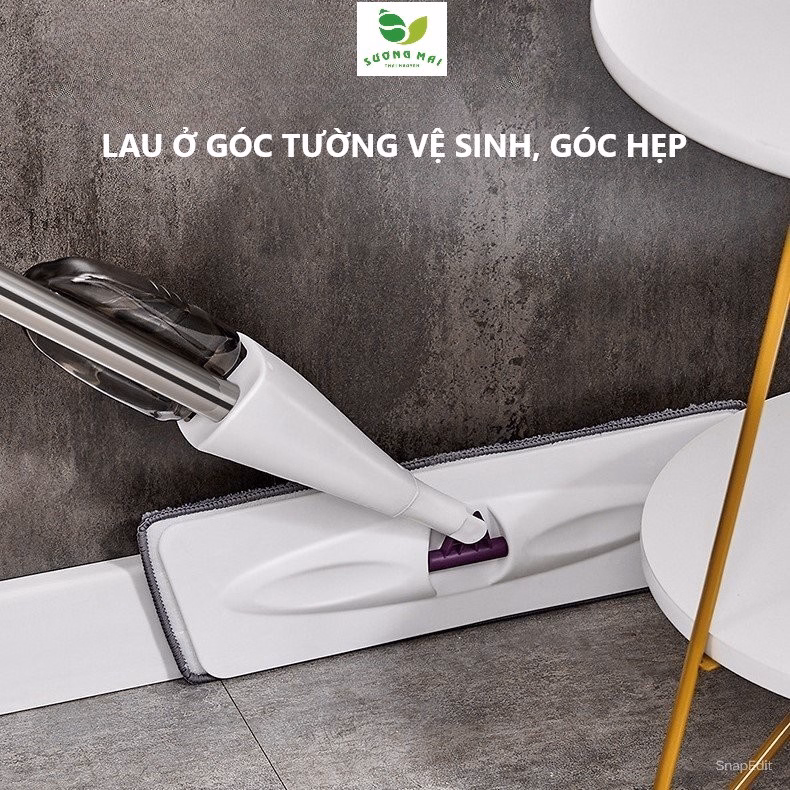 Cây Lau Nhà Phun Nước Xoay 360 Độ - Aurora Water Spraymop - Ảnh 4