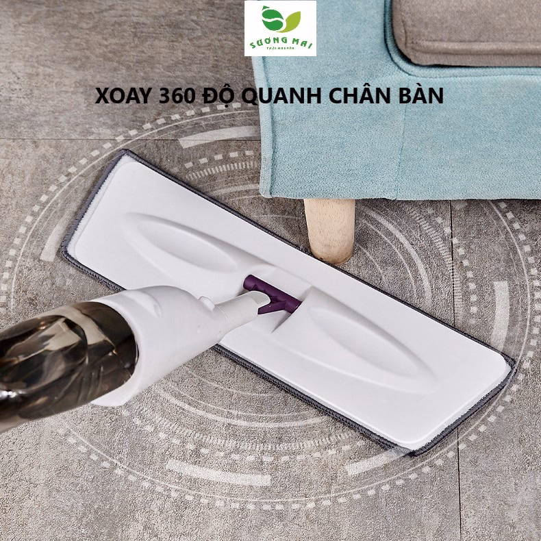 Cây Lau Nhà Phun Nước Xoay 360 Độ - Aurora Water Spraymop - Ảnh 7