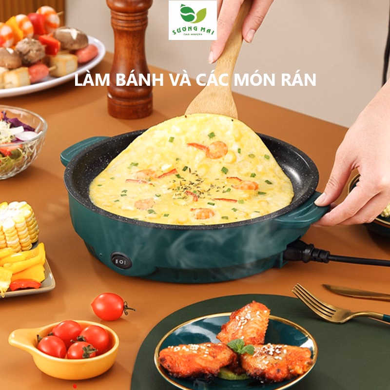 Chảo Điện Đa Năng Đường Kính 26Cm, Chiên Rán Tiện Lợi - Juneng - Ảnh 2