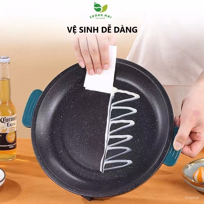 Chảo Điện Đa Năng Đường Kính 26Cm, Chiên Rán Tiện Lợi - Juneng - Ảnh 9