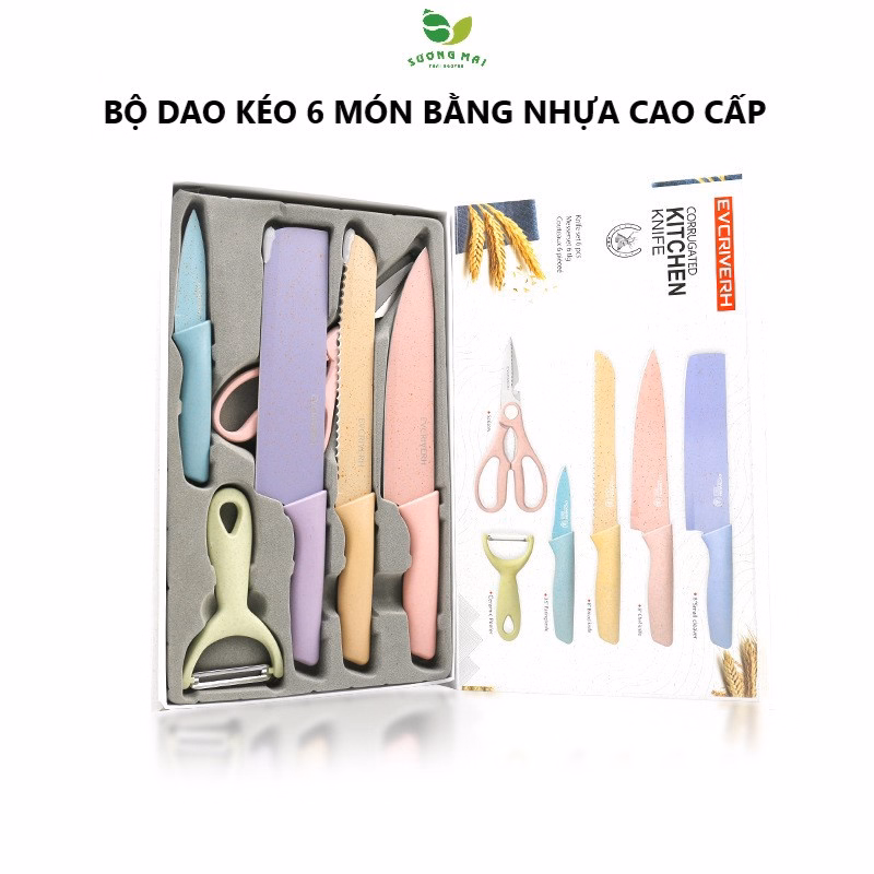 Bộ Dao Kéo Lúa Mạch Cao Cấp 6 Chi Tiết - Engelnerg