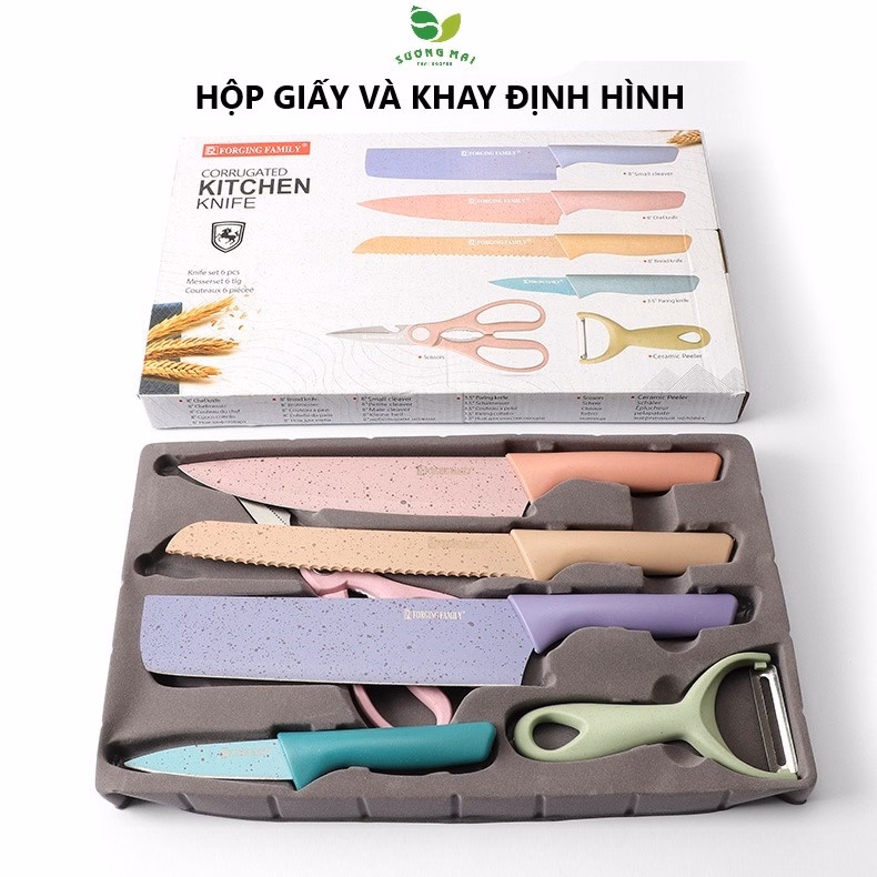 Bộ Dao Kéo Lúa Mạch Cao Cấp 6 Chi Tiết - Engelnerg - Ảnh 3