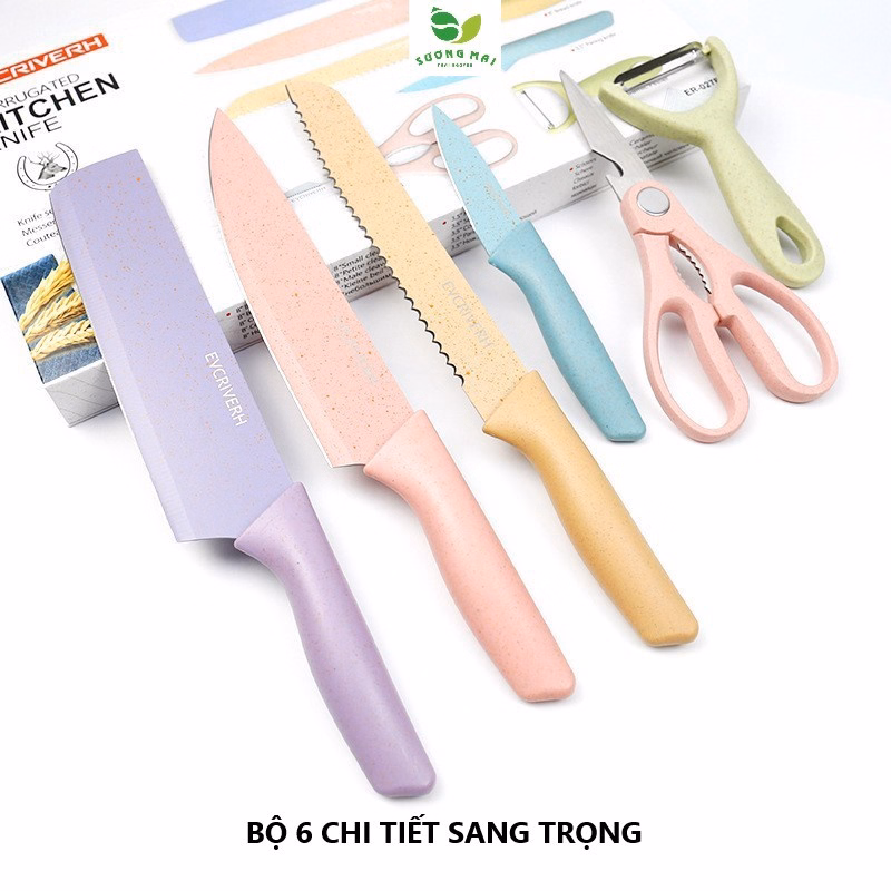 Bộ Dao Kéo Lúa Mạch Cao Cấp 6 Chi Tiết - Engelnerg - Ảnh 4