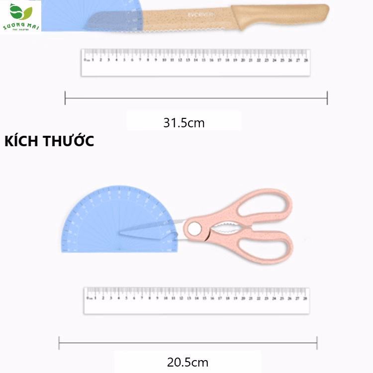 Bộ Dao Kéo Lúa Mạch Cao Cấp 6 Chi Tiết - Engelnerg - Ảnh 9
