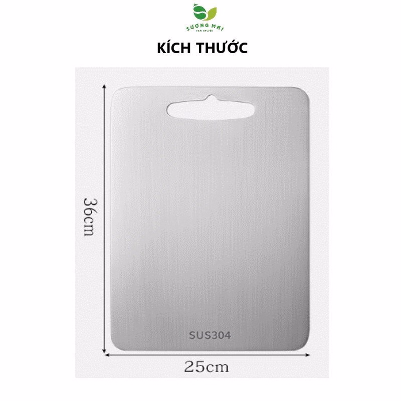 Thớt Inox Kháng Khuẩn, Chống Xước, Chống Mốc, An Toàn Cho Sức Khỏe - Sương Mai - Ảnh 3