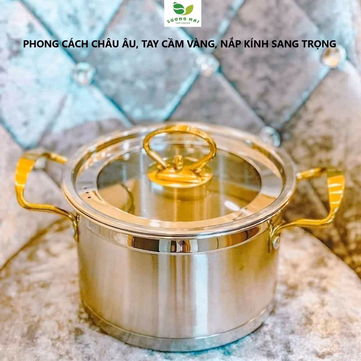 Bộ 3 Nồi Châu Âu Inox 5 Đáy Nắp Kính - Miisu Louis - Ảnh 3