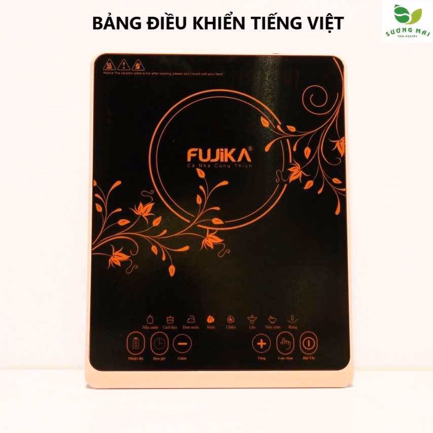 Combo Bếp Điện Từ Đơn Mặt Kính 2000W Và Nồi Lẩu Inox - Fujika - Ảnh 6