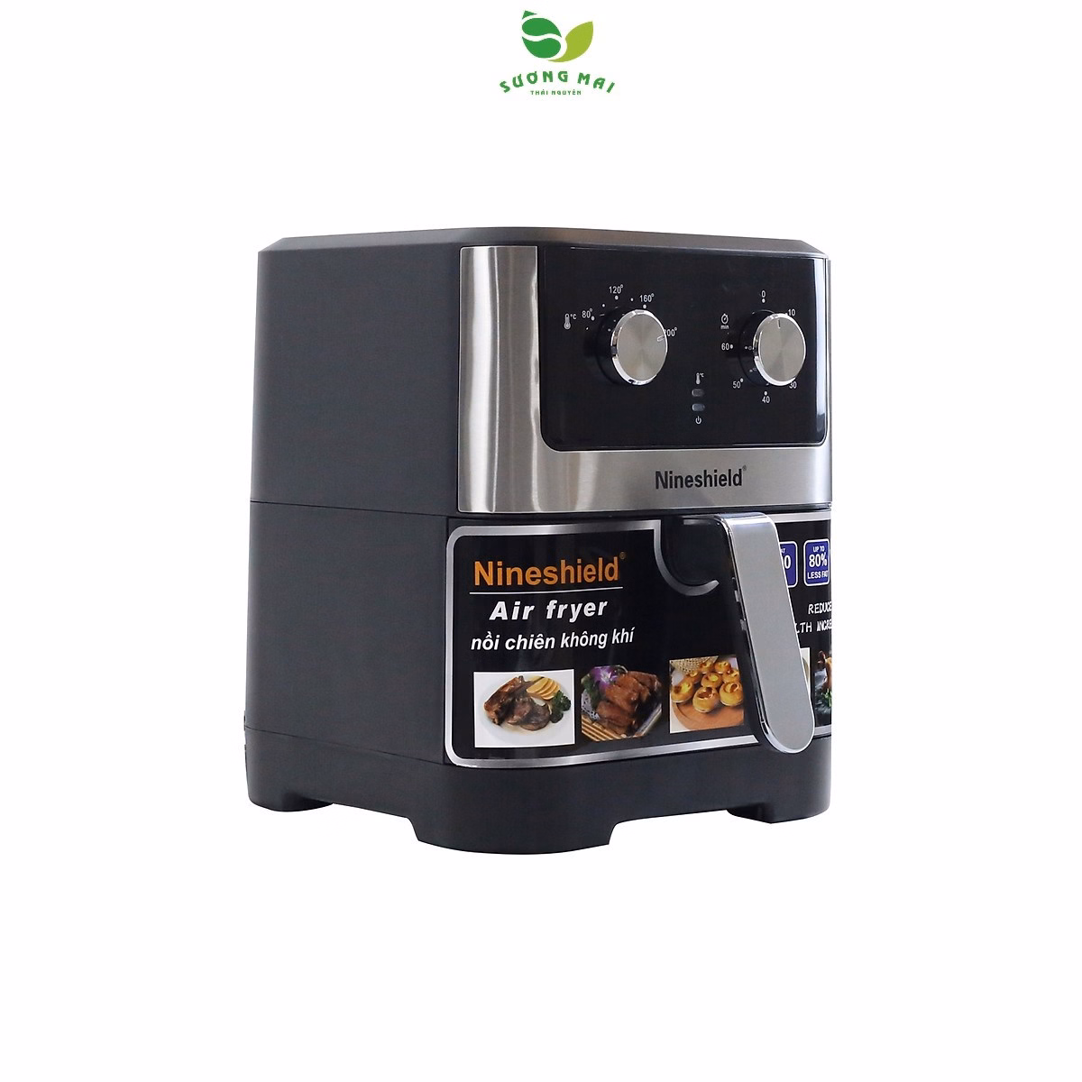 Nồi Chiên Không Dầu Dung Tích 9 Lít, Công Suất 1800W - Nineshield - Ảnh 6