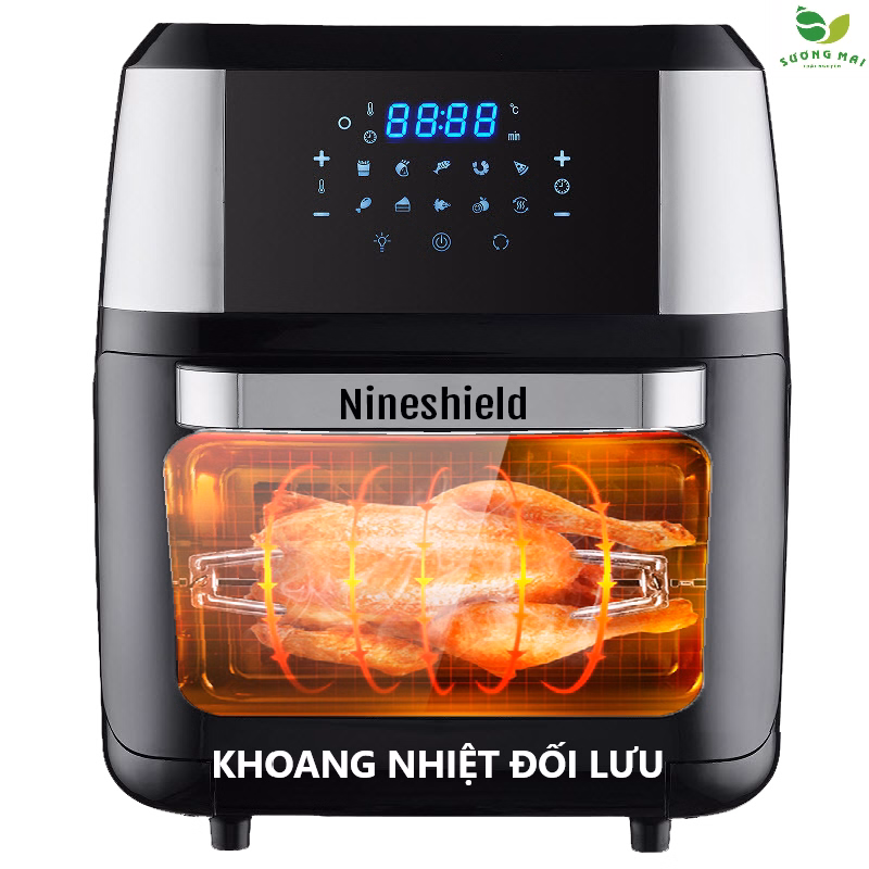 Nồi Chiên Không Dầu Dung Tích 12.5 Lít, Công Suất 1800W - Nineshield - Ảnh 5