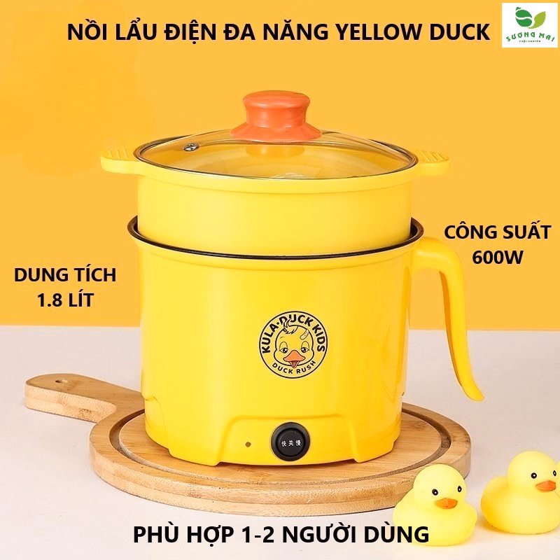 Nồi Lẩu Điện Đa Năng Yellow Duck 1.8 Lít - Kula Duck